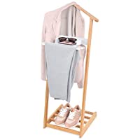 Domo Pack Living 83522 Galan de Noche Bambu con Repisa para Zapatos- 43.5x34x102 cm- Multicolor
